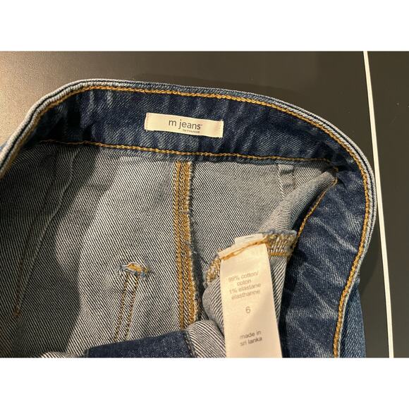 MJeans by Maurices Women's Denim Button Front Skirt Back Pockets Size 6 Casual - Picture 5 of 5